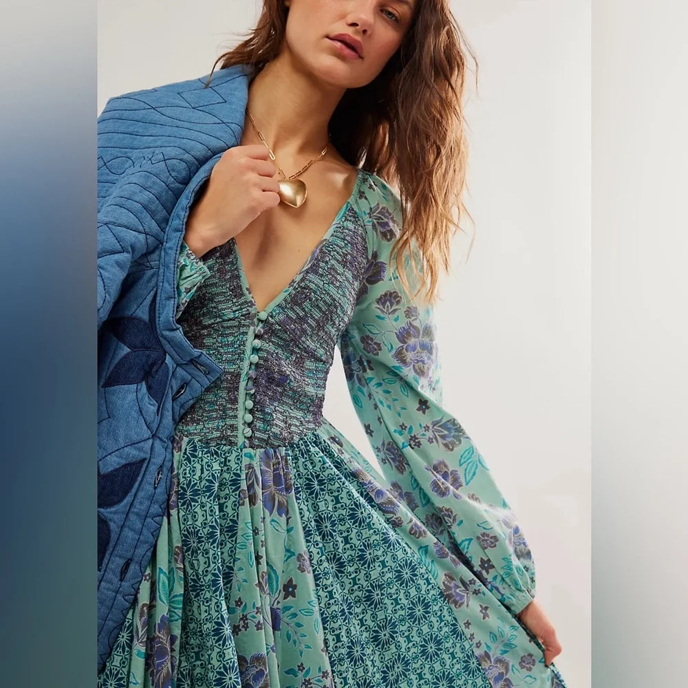 NWOT A New Way Maxi Dress Free People - Picture 3 of 9